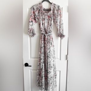 Long sleeve floral dress